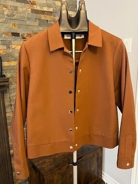 Simons - Women’s Bronze Shirt-Collar Blazer